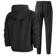 thumbnail image 3 of CONZONE Mens 2 Piece Sweatsuits Casual Men's Jogging Tracksuit Set Solid Color Pullover Hoodie Sweatpants Sweat Suit for Men Cozy Fall Winter Athletic Track Suit Outfits, 3 of 3