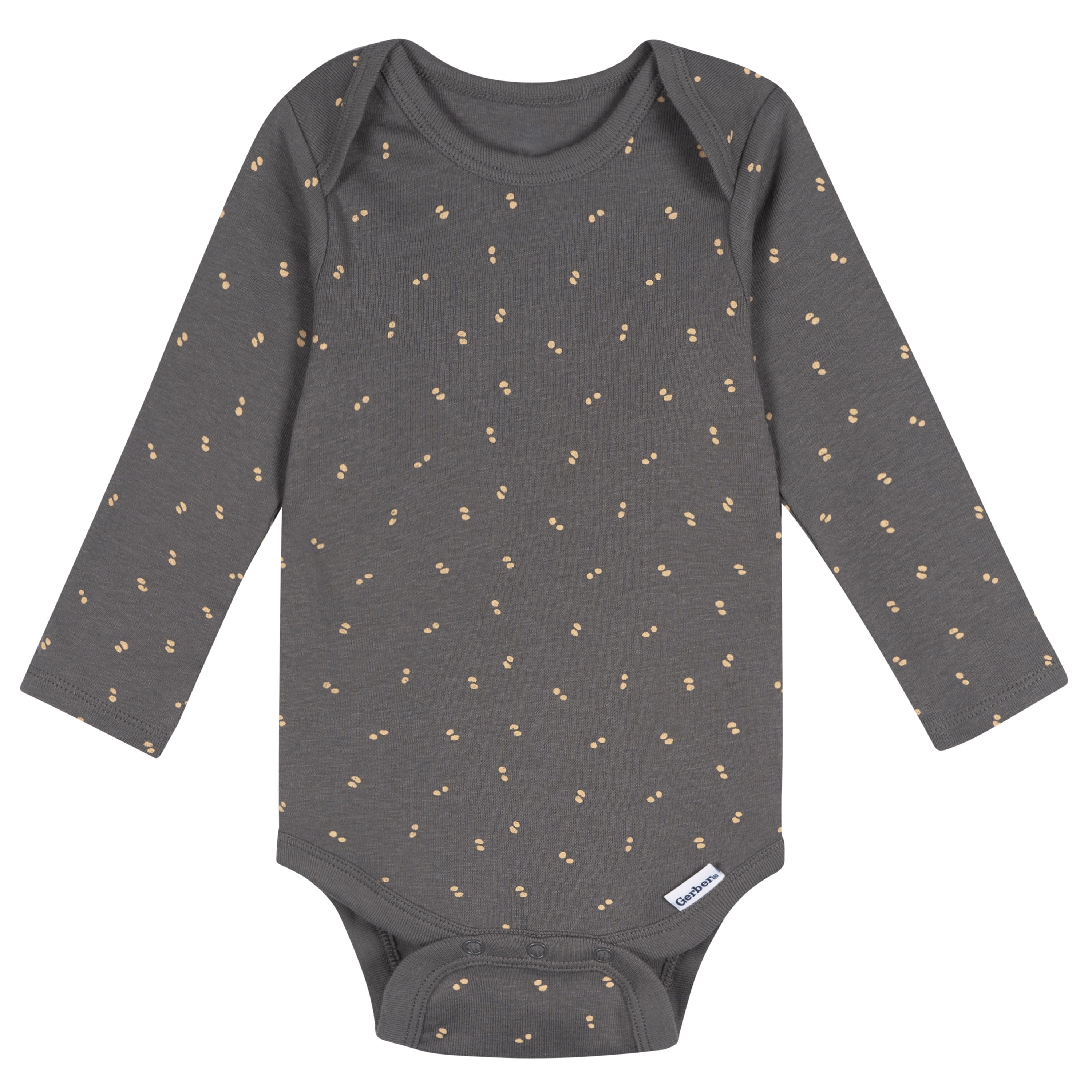Gerber Baby Neutral 5Pk Long Sleeve Onesies Sizes 0/3 Months - 12 Months