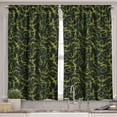 thumbnail image 2 of Ambesonne Vines Valance & Curtain, Dark Tones Abstract Ivy Grape, 55"x30", Olive Green Dark Green, 2 of 7