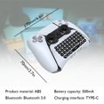 thumbnail image 4 of Controlador De Teclado Inalámbrico Teclado Inalámbrico De 3,5 Mm Compatible Con Bluetooth Chat Pad Keypad Para Sony Ps5 Controller, 4 of 7