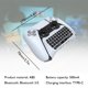 thumbnail image 2 of Controlador de teclado inalámbrico de 3,5 mm para Sony PS5 Gamepad Mount Mini Keypad, 2 of 8