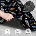 thumbnail image 3 of Yiaed Space Rockets Print Carpet Floor Mats for Cars, Auto Accessories Front & Rear Car Floor Mats Car Floor Foot Mat Sets of 4 Pieces, 3 of 7