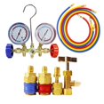 thumbnail image 3 of Refrigerant Manifold Gauge Set Air Conditioning Tool For R12 R22 R-404A R-134a Air Condition Refrigeration Tool With Hose Hook, 3 of 7