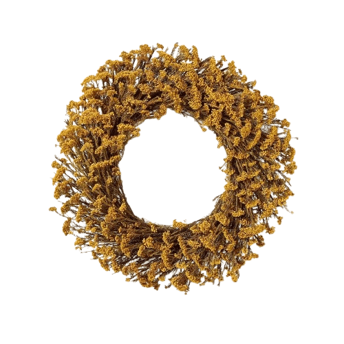 Preserved Golden Yarrow Fall Wreath - Hearth & Hand with Magnolia
