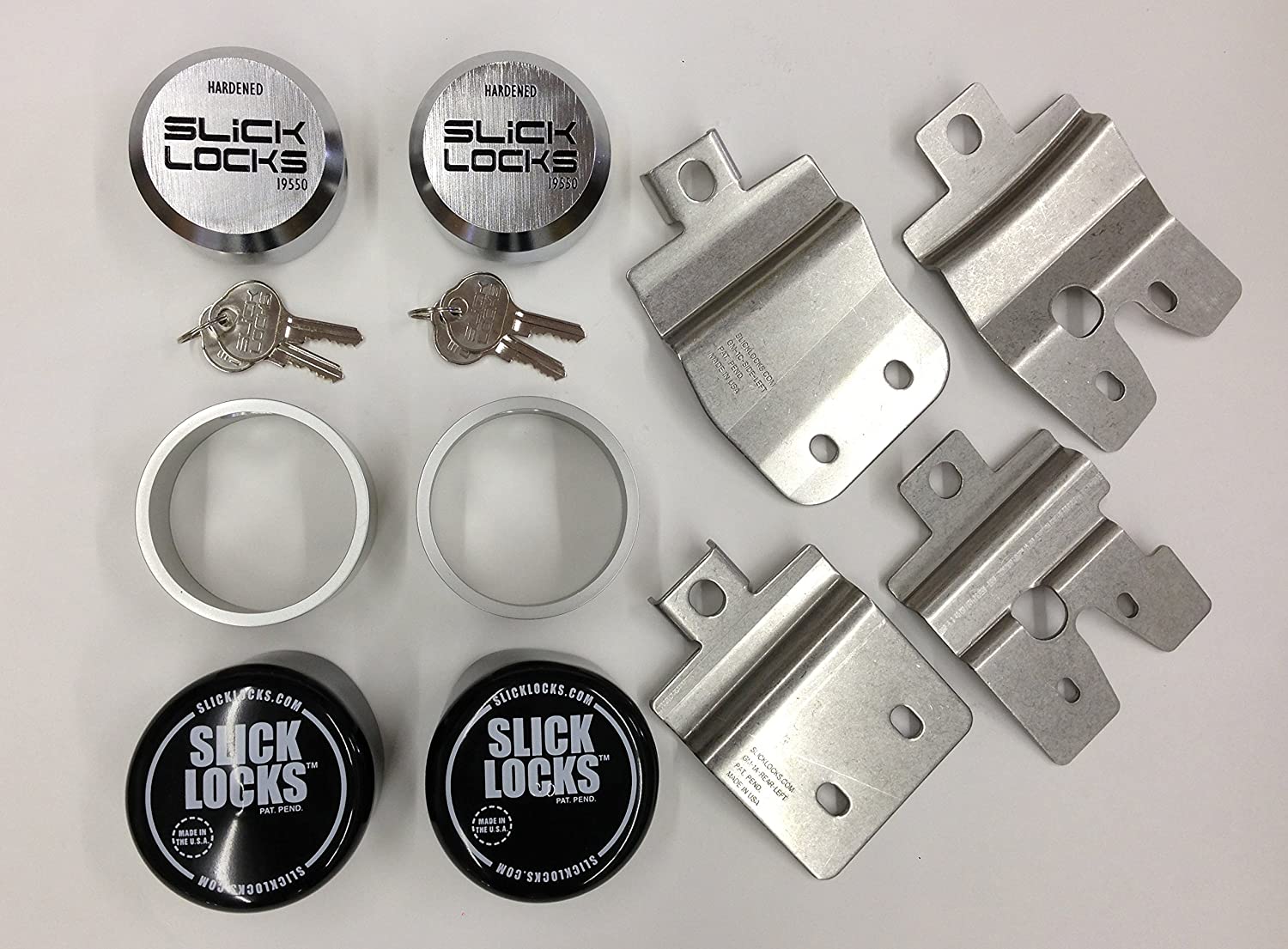 Slick Locks Chevy Locks Door Kit Covers ＆ Complete with Spinners, Weather  Gmc Sliding