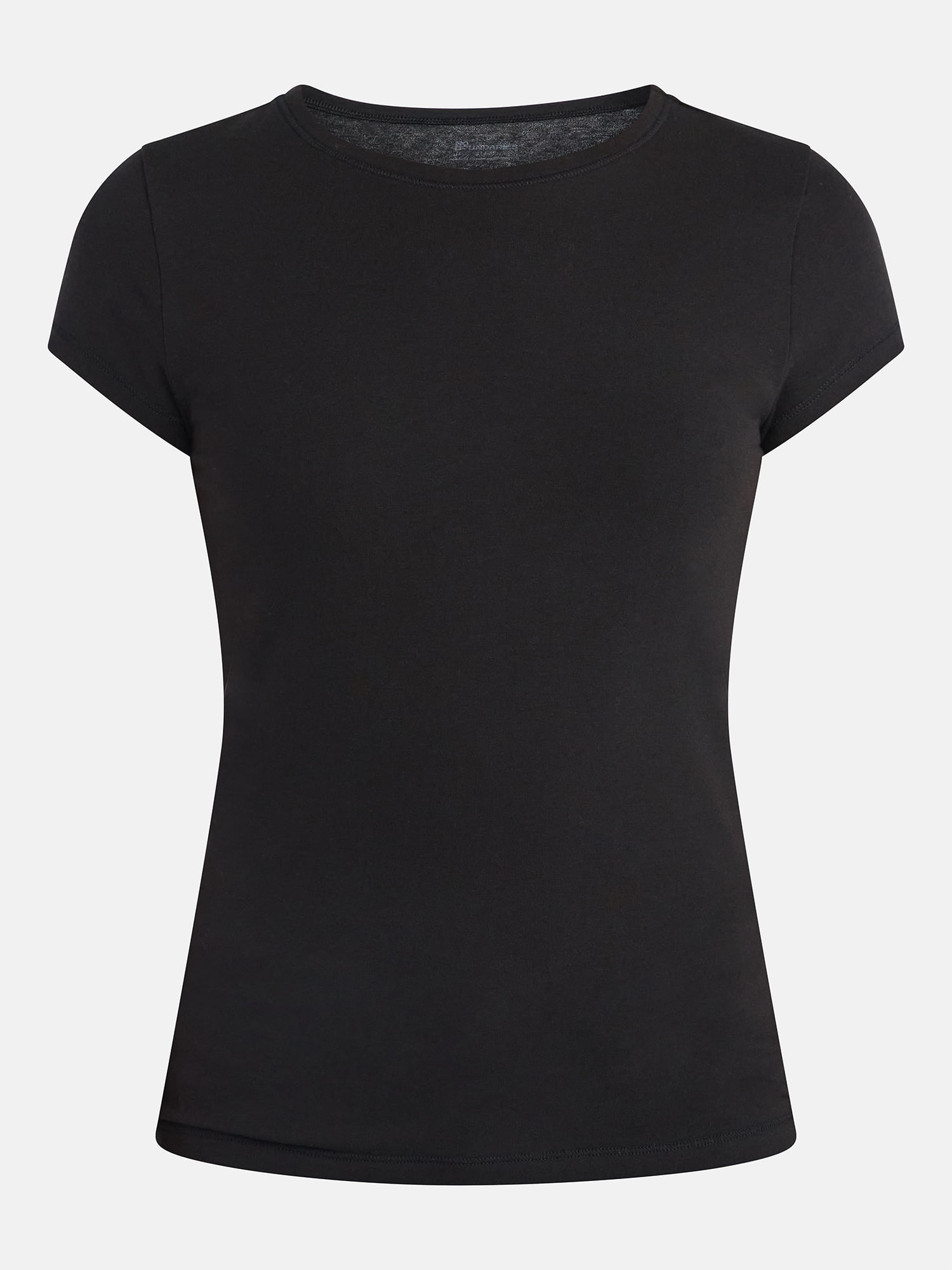 No Boundaries Crew Neck Tee with Short Sleeves, 1 or 3-Pack, Women’s