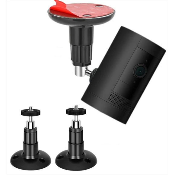 XINQIHANG 2 Pack Adjustable Security Wall Mount Ring Camera Stick Up Cam Battery Indoor Outdoor Mount Bracket Arlo HD/2/3/4 Ceiling Mount Kit Plug-in HD Security Cam VHB Adhesive or Screw No Drill