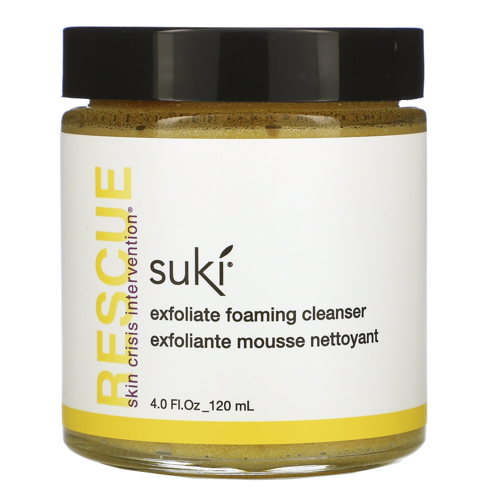 Suki Suki Rescue, Exfoliate Foaming Cleanser, 4.0 fl oz (120 ml
