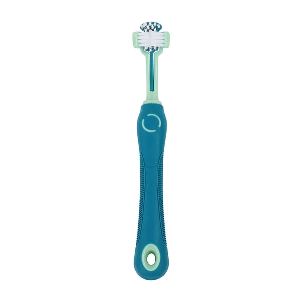 Cepillo de dientes para mascotas Cepillo de dientes para perros Cepillo de dientes para gatos Cepillo de dientes de tres cabezales Cepillo de dientes para perros Artículos para mascotas