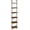 Rustic Brown + Black, variant on DIY Ladder Shelf, 6-Tier Wooden Wall Mounted Bookshelf, Narrow Gold Bookcase, Display Shelf, Storage Rack, Plant Stand, for Living Room, Bedroom, Study, Balcony, Marble and Gold DM651CJ01