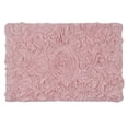 thumbnail image 5 of Home Weavers Bell Flower Collection Bath Rug, 100% Cotton Tufted, Soft & Absorbent, Non-Slip, 17"x24" Rectangle, Red, 5 of 9