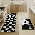 thumbnail image 3 of Halloween Kitchen Mat Set of 2,Boo Ghost Happy Halloween Floor Mats and Rugs Non Skid Washable for Kitchen Home Decor,Halloween Decorations and Accessories (17"x47"+17"x30"), 3 of 6