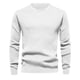thumbnail image 2 of Suéter de cuello redondo de moda para hombre, pequeño, a cuadros, de otoño, suelto, de punto, de algodón, de manga larga, para hombre, 2 of 6