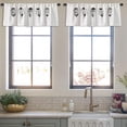 thumbnail image 3 of LALILO Kitchen Curtain Valance Feathers Bohemian Boho Rod Pocket Window Curtain 52"x 18" Set of 2, 3 of 5