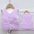 thumbnail image 3 of StSilkitty Boys Girls Fleece Vest Lightweight Sleeveless V Neck Button down Vests Coat Fall Winter Warm Outerwear, 3 of 8