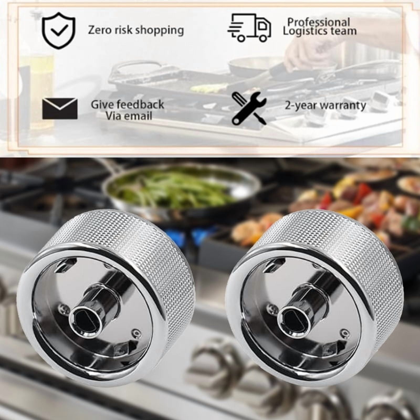 Stove Oven Knobs Burners Control Dial Knob for W11156487 W10823529 YKFED500EBS5