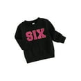 thumbnail image 2 of Yunliwuli Kids Baby Girls Sweatshirt Letter Embroidery Long Sleeve Pullovers Autumn Tops for Toddler Cute Fall Clothes, 2 of 10