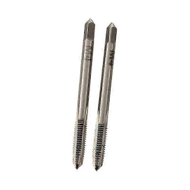 2 piezas de machos de roscar métricos de metal de 4 mm M4 para herramientas manuales