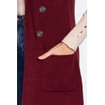 thumbnail image 4 of Women's Sleeveless Long Sweater Vest Open Front Knit Cardigan, 4 of 4