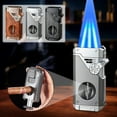 thumbnail image 7 of Deeceymbur Lighter Portable Multi Purpose Four Flame Windproof Refillable Butane Fuel for Outdoor Household Use Safety Features Ergonomic Design, 7 of 7