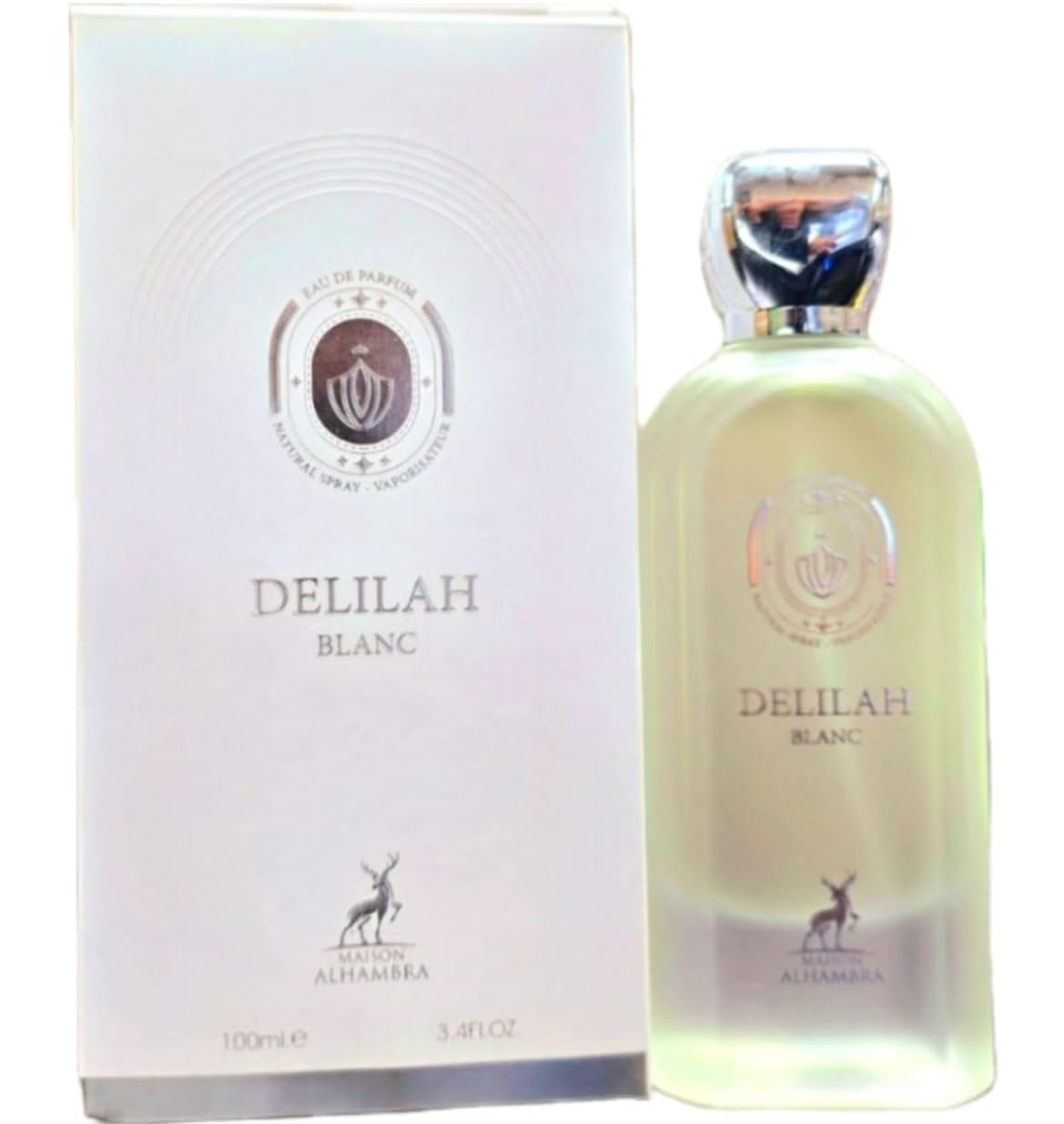 MAISON ALHAMBRA DELILAH BLANC 香水 VALAYA Maison Alhambra Delilah Blanc EDP For Women 3.4 Fl Oz - New 2024