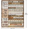 thumbnail image 4 of Gifts for Husband Christmas from Wife - Husband Birthday Gift Ideas - Wedding Anniversary Romantic Gifts for Him - Husband Xmas Gifts for Him from Wife - to My Husband Gifts Blanket 50"X60", 4 of 5