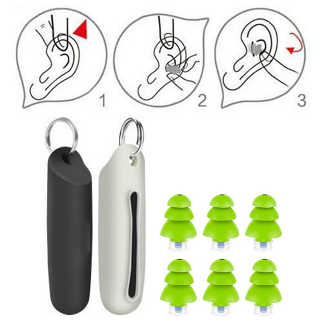 Tapones para los oídos Bling Bling para nadar y dormir 3 pares con cancelación de ruido