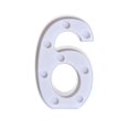 thumbnail image 2 of CNKOO Alphabet LED Digital Lights Light Up White Plastic Digital Standing Hanging 7, 2 of 2