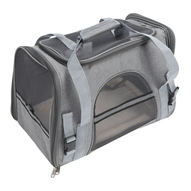 Transporteur pour Chat Portable, Cage Pliable Portable pour Chiot, Fourre-Tout Sac à Main Sac de Transport pour Animal de Compagnie pour Voyage Camping Magasinage Randonnée