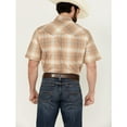 thumbnail image 4 of Wrangler Men's Retro Ombre Plaid Print Short Sleeve Snap Western Shirt - 112344299 XX-, 4 of 4