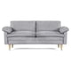 thumbnail image 2 of Sofá Cama Makora Milo Gris Claro Velvet con Memory Foam y Respaldo Reclinable, 2 of 8