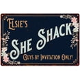 thumbnail image 1 of Elsie's SHE SHACK Sign Metal Shed Tin Metal Wall Decor 8 x 12 Matte Finish Metal 108120060201, 1 of 1