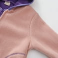 thumbnail image 5 of Mepaouo Toddler Boys Girls Hooded Jacket Winter Fleece Hoodie Coat Baby Kids Zip up Clothes Outerwear Purple 3-4 Years, 5 of 8