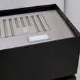thumbnail image 2 of Akicon 36" Stainless Steel Range Hood, Modern Box Ducted Kitchen Hood with Powerful Vent Motor, Wall Mount, 36"W * 30"H*14"D, Jet Black, 2 of 7