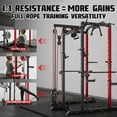 thumbnail image 5 of MITONOS Exercise Power Cage with Pull Up Bar,2000LBS Squat Rack with LAT Pulldown System, Multi-Function Weight Cage Strength Training Machine,Workout Cage with Attachments for Home Gym,RD, 5 of 9
