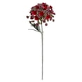 thumbnail image 2 of Artificial Perennial Sweet Alyssum Flower Stem 14In Fake Ball Flower for Home Wedding Vase Floral Arrangement Decor (Red), 2 of 9