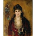 thumbnail image 3 of Anton Romako 15x18 Black Modern Framed Museum Art Print Titled - Lady in the Red Dress (1889), 3 of 5