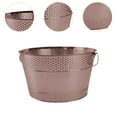thumbnail image 6 of Esquirla Ice Bucket Beverage Tub Round Lightweight Organizer Metal Drink Storage Bucket for Chilling Bar Champagne Cocktails Bronze, 6 of 8