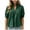 *Green, variant on ClodeEU Women's V Neck Puff Short Sleeve Pleated Blouse,Casual Loose Swing Tunic Top Beige,Women's Plus L