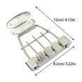 thumbnail image 2 of Uonlytech Easy Install Guitar Tailpiece Bridge in Silver for Guitar Use, 2 of 8