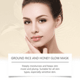 thumbnail image 3 of Rice and Honey Moisturizing Brightening Mask, Moisturizing and Nourishing Care for Improving Facial Skin's Luster, 3 of 6