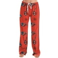 thumbnail image 2 of Spider Hero Women's Pajama Pants Loose Lounge Wear Elastic Waist Drawstring Sleepwear Graphic Printed Casual Home Pajamas Soft Straight Leg Pj Bottoms for Everyday Comfort, Red, XXXL, 2 of 7