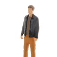 thumbnail image 3 of TISHITA 1:64 Figure Model Hand Painted Figure Man Model Park Buliding Decor DIY Gray, 3 of 8