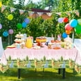 thumbnail image 4 of 3PCS Pink Winnie Baby Shower Tablecloth Classic Pooh Party Table Cloth for Girl Disposable Plastic Table Cover First Birthday Gender Reveal Supplies（54x108in）, 4 of 5