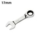thumbnail image 4 of Llave Trinquete Rápida 72 Dientes Corto Mini Llave Torx Extremo Abierto Llave Hardware Reparación Automóviles Dos Vías Que Ahorra Mano Obra (17 Mm), 4 of 8