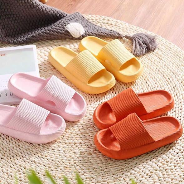 Amazon.com | Women's Slide Sandals By:MyPillow Size 5, Black | Flats