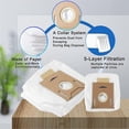 thumbnail image 4 of 12 Pcs Disposable Dust Bag For Ecovacs Deebot Ozmo T8 T8 Aivi T8 Plus, 4 of 5