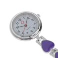 thumbnail image 4 of Joyería de Broche de Reloj Enfermera Médica Bolsillo Túnica Clip Bolsillo Metal Púrpura Fernando Enfermera reloj, 4 of 6