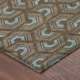 thumbnail image 3 of Addison Rugs Chantille Indoor/Outdoor Transitional Geometric Chocolate Machine Washable Rectangle Rug, 9' x 12', 3 of 8