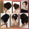 thumbnail image 4 of Messy Curly Dish Bun, Claw Clip Messy Bun Hair Piece for Short Hair ,HAIR Large Messy Bun Hair Piece and Extensions Thick Updo Hairpieces for Women(#J), 4 of 8
